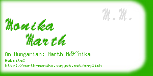 monika marth business card